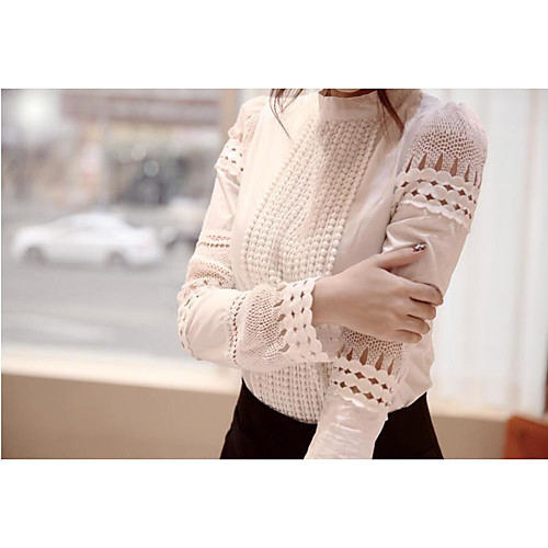 Women's Polo Solid Colored Plus Size Artistic Style Long Sleeve Daily Tops White
Women's Polo Solid Colored Plus Size Artistic Style Long Sleeve Daily Tops White