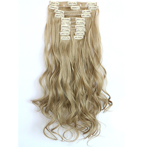 12pcs set 150g golden blonde wavy hair extension clip in synthetic hair extensions
12pcs set 150g golden blonde wavy hair extension clip in synthetic hair extensions