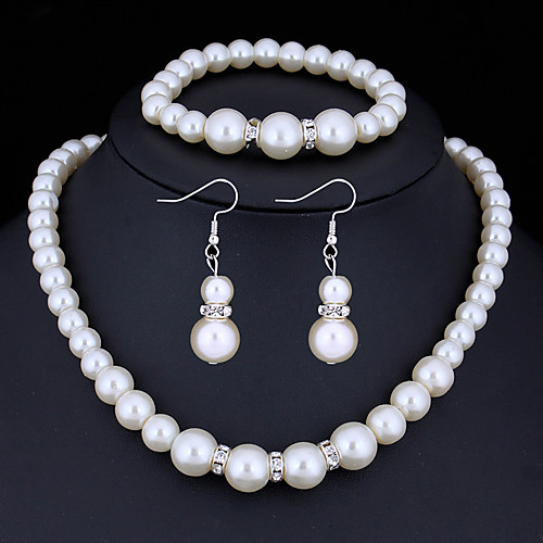 Women's Crystal Jewelry Set Ladies Basic Imitation Pearl Earrings Jewelry White For Christmas Gifts Wedding Party Special Occasion Anniversary Birthday
Women's Crystal Jewelry Set Ladies Basic Imitation Pearl Earrings Jewelry White For Christmas Gifts Wedding Party Special Occasion Anniversary Birthday