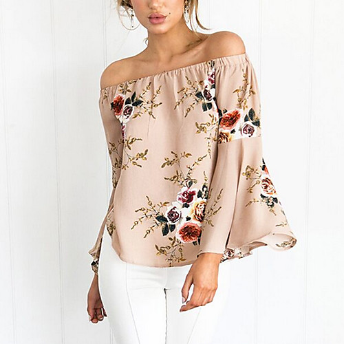 Women's Blouse Floral Print Long Sleeve Daily Tops Cotton Sophisticated White Khaki
Women's Blouse Floral Print Long Sleeve Daily Tops Cotton Sophisticated White Khaki