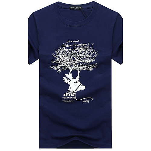 Men's T shirt Animal Plus Size Hole Print Short Sleeve Daily Tops Cotton White Black Blue
Men's T shirt Animal Plus Size Hole Print Short Sleeve Daily Tops Cotton White Black Blue