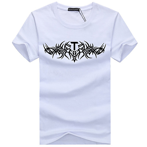 Men's T shirt Graphic Plus Size Print Short Sleeve Daily Tops Cotton Basic White Black Blue
Men's T shirt Graphic Plus Size Print Short Sleeve Daily Tops Cotton Basic White Black Blue