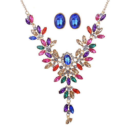 Women's Crystal Necklace / Earrings Personalized Fashion Euramerican Crystal Rhinestone Earrings Jewelry Rainbow For Wedding Party Special Occasion Daily
Women's Crystal Necklace / Earrings Personalized Fashion Euramerican Crystal Rhinestone Earrings Jewelry Rainbow For Wedding Party Special Occasion Daily