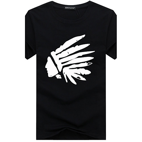 Men's T shirt Graphic Plus Size Print Short Sleeve Daily Tops Cotton Basic White Black Blue 
Men's T shirt Graphic Plus Size Print Short Sleeve Daily Tops Cotton Basic White Black Blue