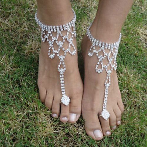 Women's Barefoot Sandals Bird Fashion Anklet Jewelry Silver For Wedding Party Halloween / Rhinestone
Women's Barefoot Sandals Bird Fashion Anklet Jewelry Silver For Wedding Party Halloween / Rhinestone