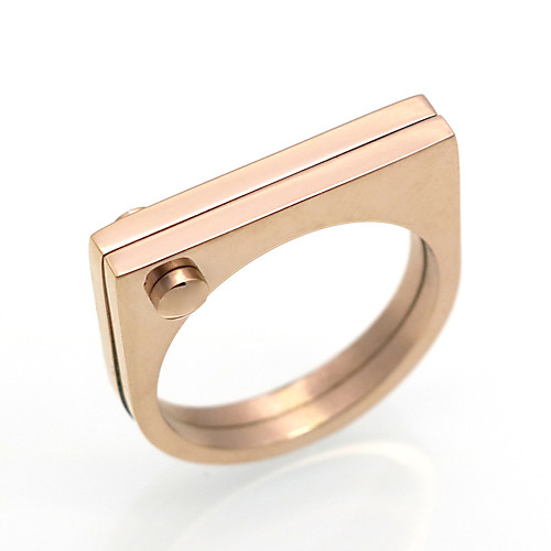 Men's Women's Band Ring Gold Silver Rose 18K Gold Plated Titanium Steel Square Geometric Irregular Personalized Unusual Geometric Wedding Party Jewelry
Men's Women's Band Ring Gold Silver Rose 18K Gold Plated Titanium Steel Square Geometric Irregular Personalized Unusual Geometric Wedding Party Jewelry