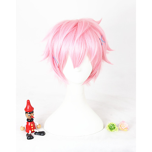 

short pink the animation kisaragi koi synthetic 12inch anime cosplay hair wig cs 297b Halloween