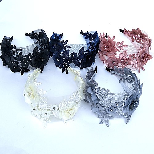 Lace / Rhinestone Headbands / Flowers / Headwear with Floral 1pc Wedding / Special Occasion Headpiece
Lace / Rhinestone Headbands / Flowers / Headwear with Floral 1pc Wedding / Special Occasion Headpiece