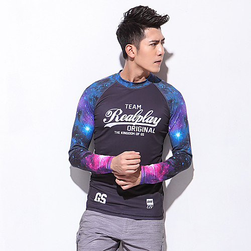 GSOU SNOW Men's Diving Rash Guard Sun Shirt Top SPF50 UV Sun Protection Breathable Long Sleeve Diving Classic Spring Summer Fall / Quick Dry / Anatomic Design / Winter / Stretchy / Athleisure
GSOU SNOW Men's Diving Rash Guard Sun Shirt Top SPF50 UV Sun Protection Breathable Long Sleeve Diving Classic Spring Summer Fall / Quick Dry / Anatomic Design / Winter / Stretchy / Athleisure
