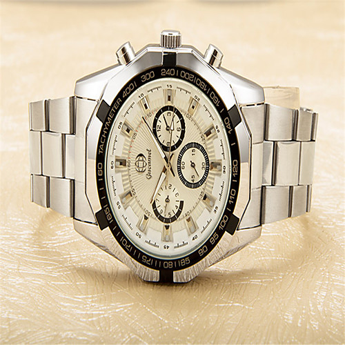 Men's Fashion Watch Quartz Stainless Steel Silver Analog Casual - White Black
Men's Fashion Watch Quartz Stainless Steel Silver Analog Casual - White Black
