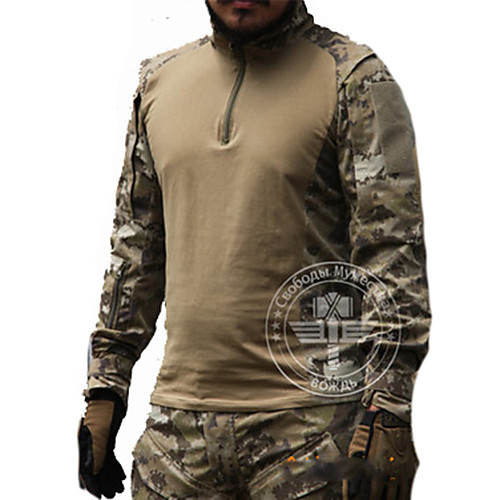 Men's Hunting T-shirt Long Sleeve Outdoor Spring Summer Fall Tactical Waterproof Windproof Breathable Classic Top Camping / Hiking Hunting Fishing Leisure Sports Camouflage / Winter / Athleisure
Men's Hunting T-shirt Long Sleeve Outdoor Spring Summer Fall Tactical Waterproof Windproof Breathable Classic Top Camping / Hiking Hunting Fishing Leisure Sports Camouflage / Winter / Athleisure