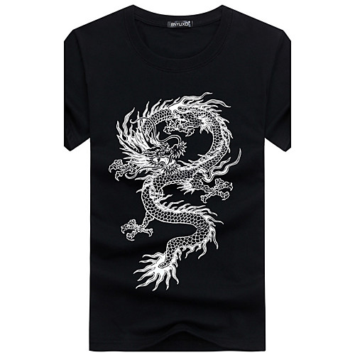 Men's T shirt Animal Plus Size Print Short Sleeve Daily Tops Cotton Basic Chinoiserie White Black Blue
Men's T shirt Animal Plus Size Print Short Sleeve Daily Tops Cotton Basic Chinoiserie White Black Blue