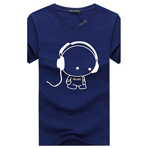 Men's T shirt Graphic Plus Size Print Short Sleeve Daily Tops Cotton Basic White Black Blue
Men's T shirt Graphic Plus Size Print Short Sleeve Daily Tops Cotton Basic White Black Blue