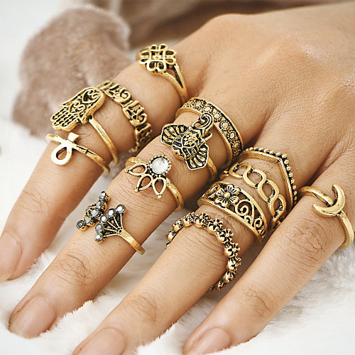 Ring Gold Silver Alloy Evil Eye Ladies Unique Design Bohemian 12pcs One Size / Women's
Ring Gold Silver Alloy Evil Eye Ladies Unique Design Bohemian 12pcs One Size / Women's