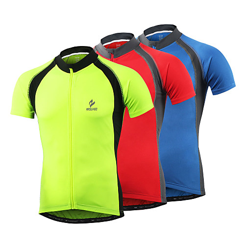 Arsuxeo Men's Short Sleeve Cycling Jersey Summer Spandex Polyester Light Yellow Red Blue Solid Color Bike Jersey Top Mountain Bike MTB Road Bike Cycling Quick Dry Sports Clothing Apparel / Stretchy
Arsuxeo Men's Short Sleeve Cycling Jersey Summer Spandex Polyester Light Yellow Red Blue Solid Color Bike Jersey Top Mountain Bike MTB Road Bike Cycling Quick Dry Sports Clothing Apparel / Stretchy