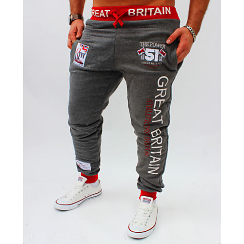 Men's Active Basic Slim Sports Loose Active Sweatpants Pants Letter Full Length Print Black Light gray Dark Gray / Summer / Elasticity
Men's Active Basic Slim Sports Loose Active Sweatpants Pants Letter Full Length Print Black Light gray Dark Gray / Summer / Elasticity