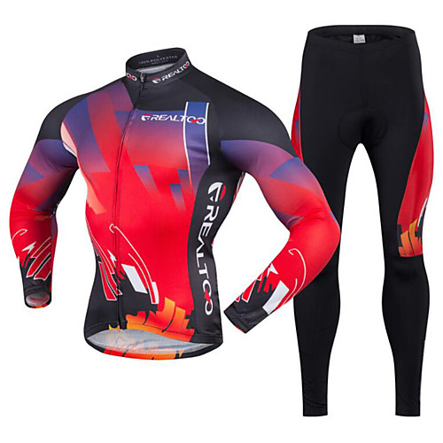 Realtoo Men's Long Sleeve Cycling Jersey with Tights Bike Clothing Suit Breathable 3D Pad Quick Dry Ultraviolet Resistant Back Pocket Sports Polyester Lycra Classic Mountain Bike MTB Road Bike Cycling
Realtoo Men's Long Sleeve Cycling Jersey with Tights Bike Clothing Suit Breathable 3D Pad Quick Dry Ultraviolet Resistant Back Pocket Sports Polyester Lycra Classic Mountain Bike MTB Road Bike Cycling