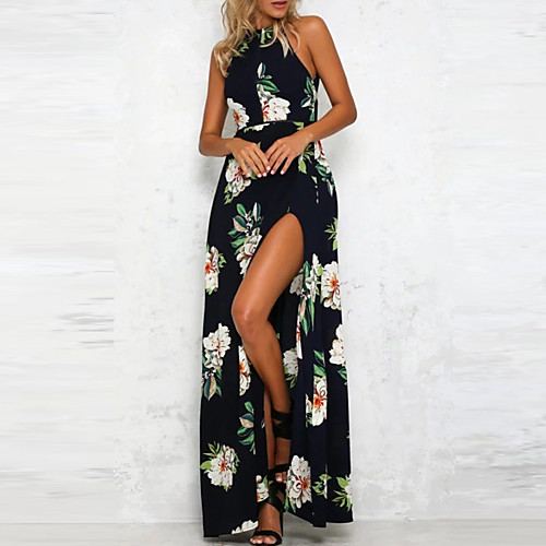 Women's Swing Dress Maxi long Dress White Khaki Navy Blue Sleeveless Print Halter Neck Sophisticated Backless S M L XL XXL
Women's Swing Dress Maxi long Dress White Khaki Navy Blue Sleeveless Print Halter Neck Sophisticated Backless S M L XL XXL