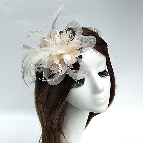 Tulle / Feather / Net Headbands / Fascinators / Hats with 1 Wedding / Special Occasion / Tea Party Headpiece
Tulle / Feather / Net Headbands / Fascinators / Hats with 1 Wedding / Special Occasion / Tea Party Headpiece