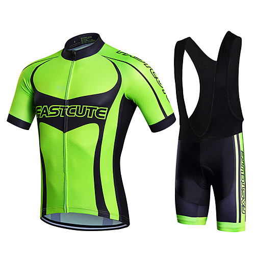 Fastcute Men's Cycling Jersey with Bib Shorts Black Bike Shorts Bib Shorts Jacket Sports Polyester Silicon Clothing Apparel / Quick Dry / Stretchy / Clothing Suit
Fastcute Men's Cycling Jersey with Bib Shorts Black Bike Shorts Bib Shorts Jacket Sports Polyester Silicon Clothing Apparel / Quick Dry / Stretchy / Clothing Suit