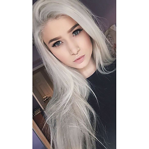 Synthetic Lace Front Wig Straight Straight Lace Front Wig Short Medium Length Long White Synthetic Hair Women's Natural Hairline Middle Part White
Synthetic Lace Front Wig Straight Straight Lace Front Wig Short Medium Length Long White Synthetic Hair Women's Natural Hairline Middle Part White