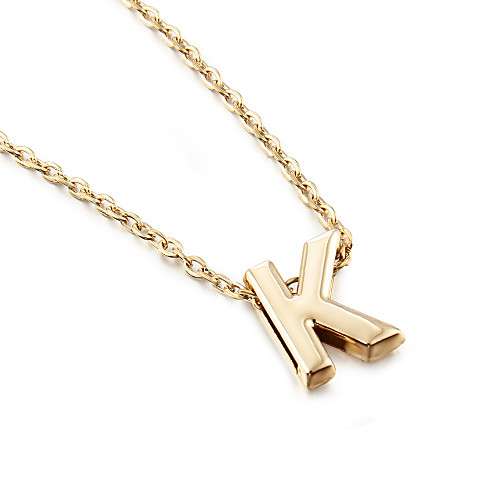 Women's Pendant Necklace Monogram Alphabet Shape Ladies Simple Style Fashion Gold Plated Yellow Gold Alloy A B C E F Necklace Jewelry 1pc For Party Gift Daily Casual
Women's Pendant Necklace Monogram Alphabet Shape Ladies Simple Style Fashion Gold Plated Yellow Gold Alloy A B C E F Necklace Jewelry 1pc For Party Gift Daily Casual