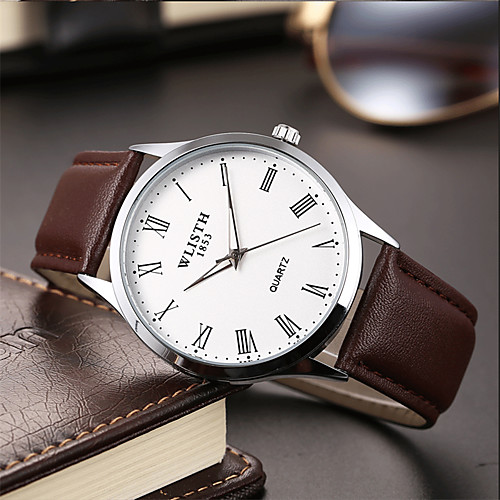 Men's Fashion Watch Quartz Classic Style Leather Black / Brown Analog Casual Simple watch - White Blue
Men's Fashion Watch Quartz Classic Style Leather Black / Brown Analog Casual Simple watch - White Blue