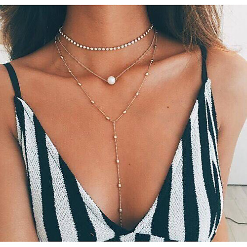 Women's Crystal Pendant Necklace Chain Necklace Hollow Out Lariat Beads Ladies Dangling Elegant Bohemian Pearl Crystal Zinc Alloy Gold Necklace Jewelry For Christmas Gifts Party Special Occasion
Women's Crystal Pendant Necklace Chain Necklace Hollow Out Lariat Beads Ladies Dangling Elegant Bohemian Pearl Crystal Zinc Alloy Gold Necklace Jewelry For Christmas Gifts Party Special Occasion