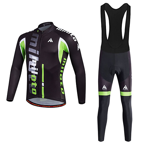 Miloto Men's Cycling Jersey with Bib Tights - White Bike Clothing Suit Polyester, Lycra Patchwork / Quick Dry / Stretchy
Miloto Men's Cycling Jersey with Bib Tights - White Bike Clothing Suit Polyester, Lycra Patchwork / Quick Dry / Stretchy