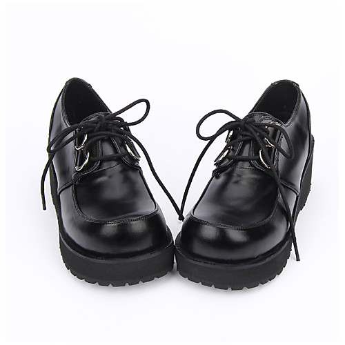Men's Lolita Shoes Lolita Handmade Platform Solid Color Lolita 5 cm Black PU Leather PU Leather / Polyurethane Leather Halloween Costumes
Men's Lolita Shoes Lolita Handmade Platform Solid Color Lolita 5 cm Black PU Leather PU Leather / Polyurethane Leather Halloween Costumes