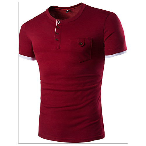 Men's T shirt Solid Colored Short Sleeve Daily Tops Cotton Wine Dark Gray Navy Blue
Men's T shirt Solid Colored Short Sleeve Daily Tops Cotton Wine Dark Gray Navy Blue