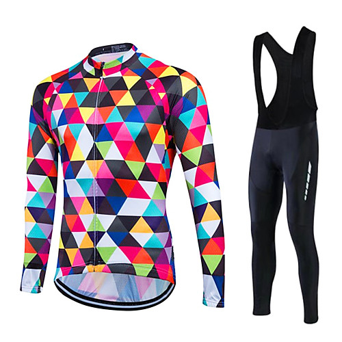 Fastcute Men's Long Sleeve Cycling Jersey with Bib Tights Winter Fleece Polyester Silicon White Argyle Plus Size Bike Clothing Suit Thermal / Warm Fleece Lining Breathable 3D Pad Quick Dry Sports
Fastcute Men's Long Sleeve Cycling Jersey with Bib Tights Winter Fleece Polyester Silicon White Argyle Plus Size Bike Clothing Suit Thermal / Warm Fleece Lining Breathable 3D Pad Quick Dry Sports