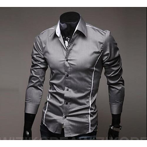 Men's Shirt Solid Colored Basic Long Sleeve Daily Tops Business White Black Gray
Men's Shirt Solid Colored Basic Long Sleeve Daily Tops Business White Black Gray