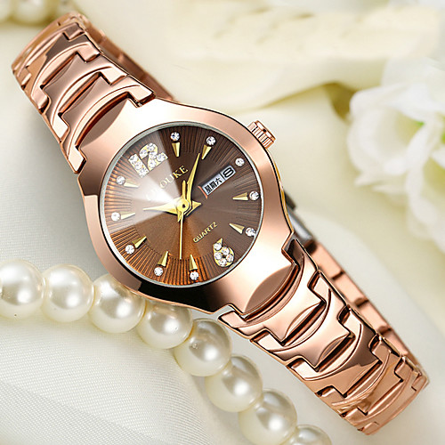 Women's Bracelet Watch Gold Watch Analog Ladies Water Resistant / Waterproof Calendar / date / day Creative / Two Years / Stainless Steel / Stainless Steel
Women's Bracelet Watch Gold Watch Analog Ladies Water Resistant / Waterproof Calendar / date / day Creative / Two Years / Stainless Steel / Stainless Steel