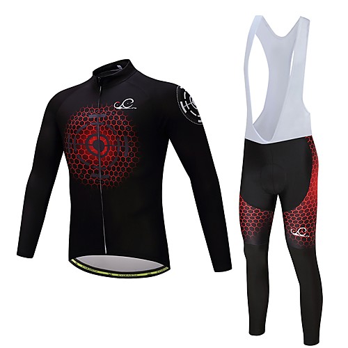 Men's Women's Long Sleeve Cycling Jersey with Bib Tights Black Bike Clothing Suit Quick Dry Sports Polyester Spandex Silicon Honeycomb Mountain Bike MTB Road Bike Cycling Clothing Apparel / Lycra
Men's Women's Long Sleeve Cycling Jersey with Bib Tights Black Bike Clothing Suit Quick Dry Sports Polyester Spandex Silicon Honeycomb Mountain Bike MTB Road Bike Cycling Clothing Apparel / Lycra
