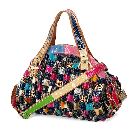 Women's Bags Leather Cowhide Top Handle Bag Ruffles Split Joint Vintage Daily Retro Handbags Rainbow
Women's Bags Leather Cowhide Top Handle Bag Ruffles Split Joint Vintage Daily Retro Handbags Rainbow
