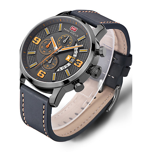 Men's Casual Watch Sport Watch Fashion Watch Quartz Genuine Leather Black Water Resistant / Waterproof Calendar / date / day Creative Analog Luxury Classic Casual Elegant - Yellow Red Blue Two Years
Men's Casual Watch Sport Watch Fashion Watch Quartz Genuine Leather Black Water Resistant / Waterproof Calendar / date / day Creative Analog Luxury Classic Casual Elegant - Yellow Red Blue Two Years