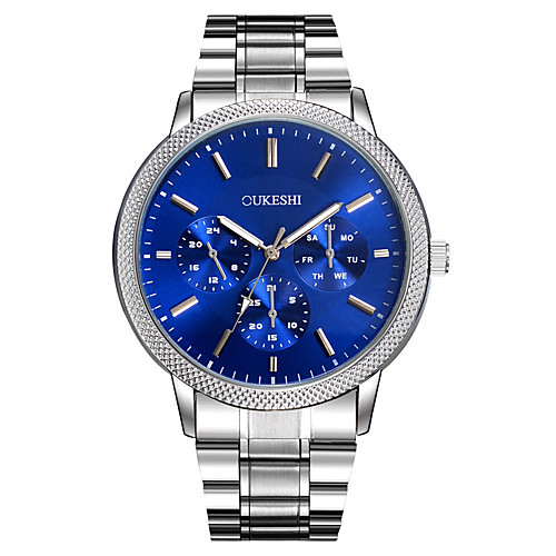 Men's Wrist Watch Quartz Metal Silver Large Dial Analog Charm Luxury Classic Casual Elegant - White Black Blue
Men's Wrist Watch Quartz Metal Silver Large Dial Analog Charm Luxury Classic Casual Elegant - White Black Blue