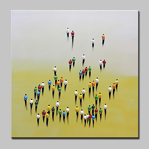 Oil Painting Hand Painted Square People Abstract Modern Rolled Canvas (No Frame)
Oil Painting Hand Painted Square People Abstract Modern Rolled Canvas (No Frame)
