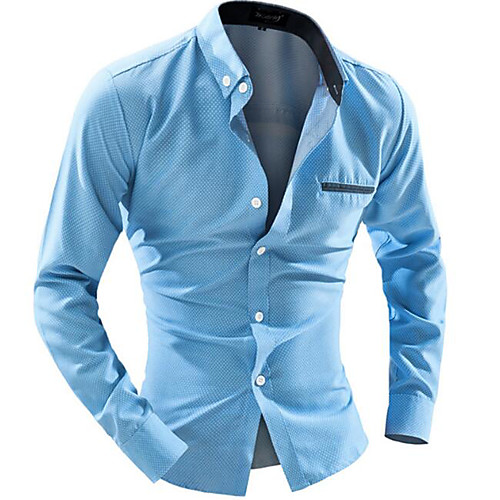 Men's Shirt Solid Colored Long Sleeve Daily Tops Cotton White Navy Blue Light Blue
Men's Shirt Solid Colored Long Sleeve Daily Tops Cotton White Navy Blue Light Blue