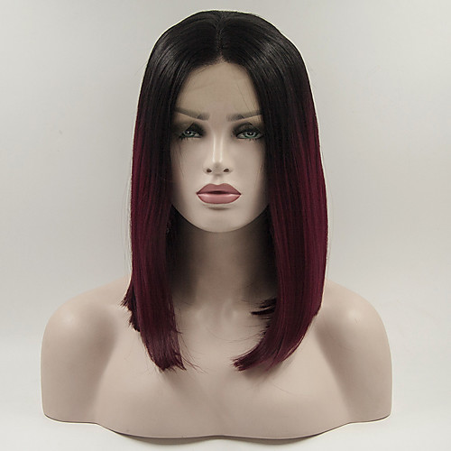 Synthetic Lace Front Wig Body Wave Body Wave Bob Lace Front Wig Short Black / Burgundy Synthetic Hair Women's Brown
Synthetic Lace Front Wig Body Wave Body Wave Bob Lace Front Wig Short Black / Burgundy Synthetic Hair Women's Brown