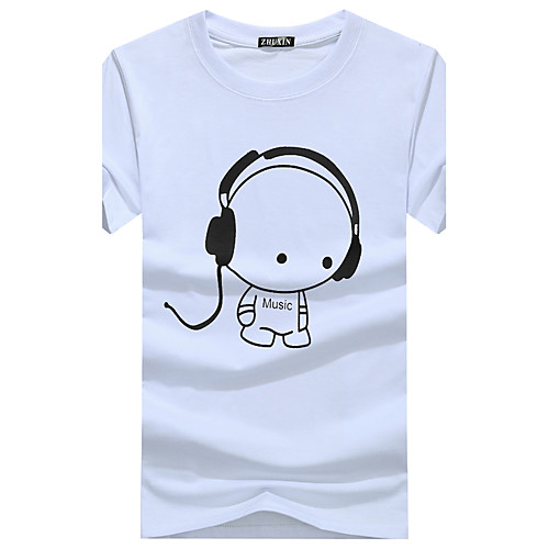 Men's T shirt Graphic Print Short Sleeve Daily Tops Cotton Basic White Black Blue
Men's T shirt Graphic Print Short Sleeve Daily Tops Cotton Basic White Black Blue