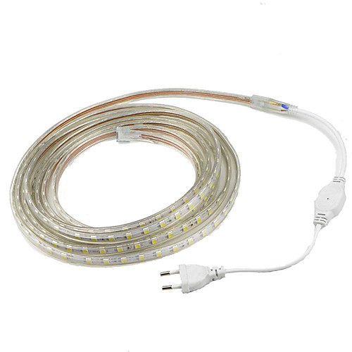 

3M 5050 10mm LED Strip Light Waterproof Outdoor IP67 60ledsm Flexible Tape Rope Warm White White Red Yellow Blue Green and EU Plug(AC 220V-240V)