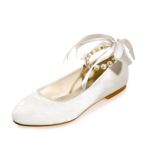 Women's Wedding Shoes Lace up Plus Size Flat Heel Round Toe Sweet Wedding Satin Pearl Ribbon Tie Solid Colored Summer White Red Fuchsia
Women's Wedding Shoes Lace up Plus Size Flat Heel Round Toe Sweet Wedding Satin Pearl Ribbon Tie Solid Colored Summer White Red Fuchsia
