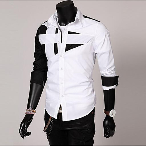Men's Shirt Solid Colored Color Block Long Sleeve Casual / Daily Tops Simple White Black Red
Men's Shirt Solid Colored Color Block Long Sleeve Casual / Daily Tops Simple White Black Red