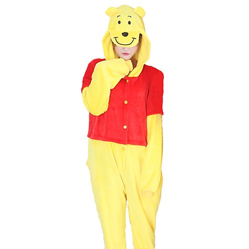 Adults' Kigurumi Pajamas Bear Onesie Pajamas Flannel Fabric Yellow Cosplay For Men and Women Animal Sleepwear Cartoon Festival / Holiday Costumes
Adults' Kigurumi Pajamas Bear Onesie Pajamas Flannel Fabric Yellow Cosplay For Men and Women Animal Sleepwear Cartoon Festival / Holiday Costumes