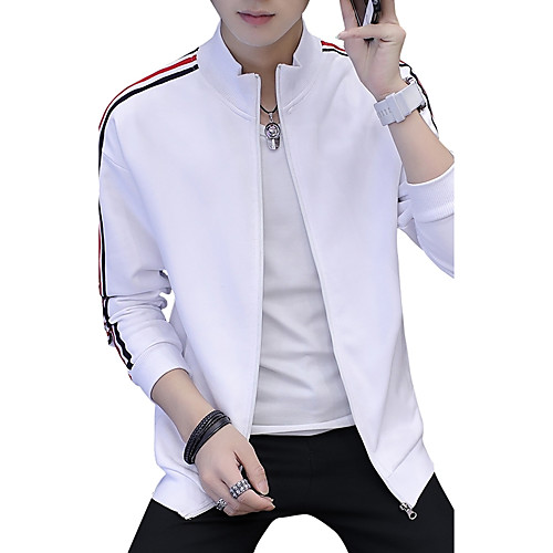 Men's Plus Size Sweatshirt Striped Stand Collar Daily Basic Hoodies Sweatshirts Long Sleeve White Black Navy Blue / Fall / Winter
Men's Plus Size Sweatshirt Striped Stand Collar Daily Basic Hoodies Sweatshirts Long Sleeve White Black Navy Blue / Fall / Winter