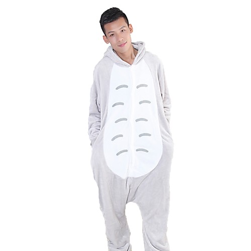 Adults' Kigurumi Pajamas Cat Totoro Onesie Pajamas Flannel Fabric Gray Cosplay For Men and Women Animal Sleepwear Cartoon Festival / Holiday Costumes
Adults' Kigurumi Pajamas Cat Totoro Onesie Pajamas Flannel Fabric Gray Cosplay For Men and Women Animal Sleepwear Cartoon Festival / Holiday Costumes