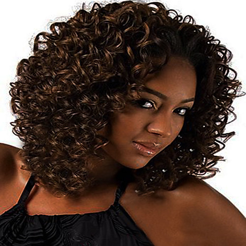 Synthetic Wig Curly Curly Wig Medium Length Brown Synthetic Hair Women's African American Wig Brown
Synthetic Wig Curly Curly Wig Medium Length Brown Synthetic Hair Women's African American Wig Brown