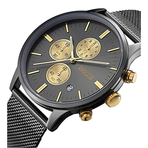 Men's Wrist Watch Analog Quartz Charm Water Resistant / Waterproof Calendar / date / day Creative / Stainless Steel / Stainless Steel / Japanese / Two Years
Men's Wrist Watch Analog Quartz Charm Water Resistant / Waterproof Calendar / date / day Creative / Stainless Steel / Stainless Steel / Japanese / Two Years